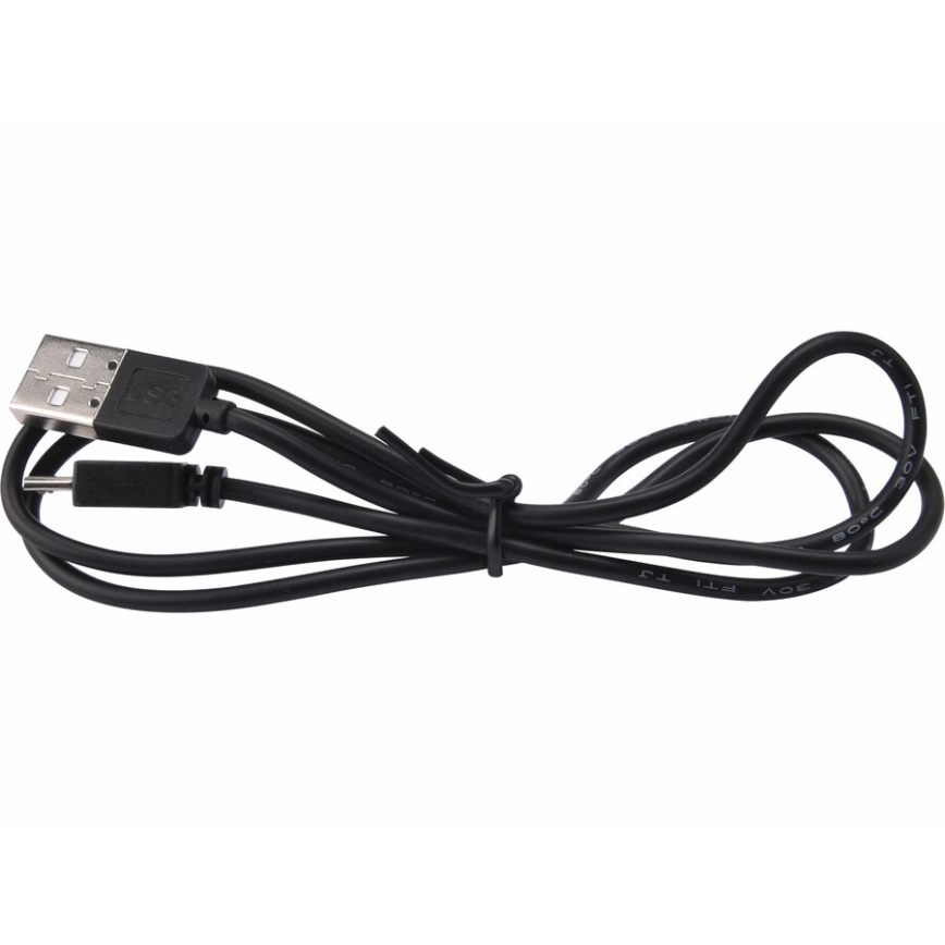 Extol - Светодиодный аккумуляторный налобный фонарик LED/10W/2400 mAh/3,7V черный/красный