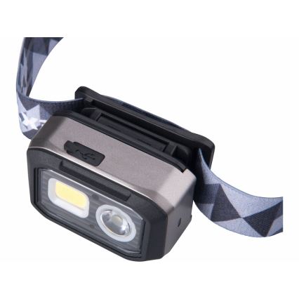 Extol - Светодиодный аккумуляторный налобный фонарик с датчиком LED/1000 mAh/3,7V/3xAAA IPX4