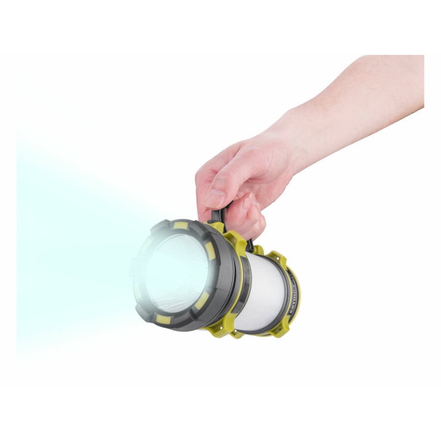 Extol - Светодиодный фонарь с регулированием яркости и повербанком LED/2600 mAh/3,7V IPX4