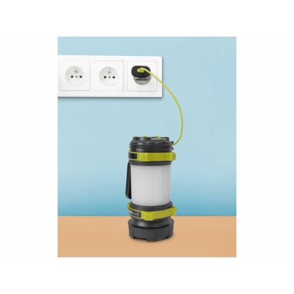 Extol - Светодиодный фонарь с регулированием яркости и повербанком LED/2600 mAh/3,7V IPX4
