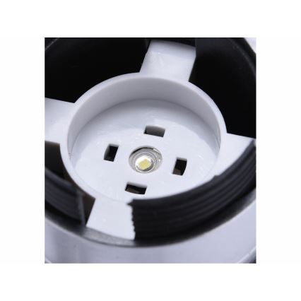 Extol - Светодиодный фонарик LED/1W/3xAA черный