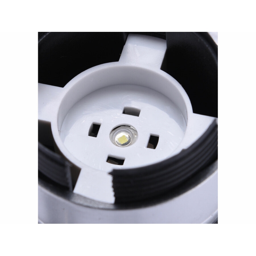Extol - Светодиодный фонарик LED/1W/3xAA черный