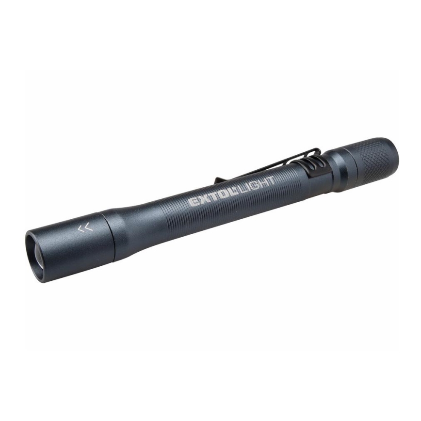 Extol - Светодиодный фонарик LED/2xAAA IP54 антрацит