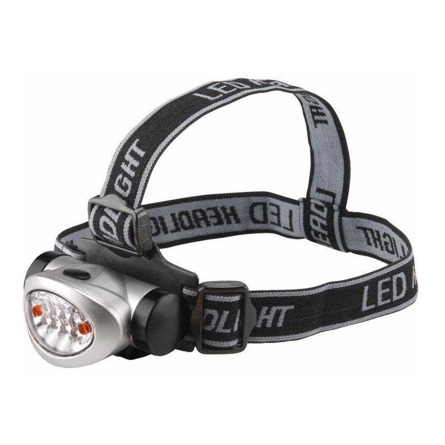 Extol - Светодиодный налобный фонарик LED/3xAAA черный/серебряный