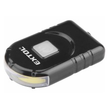 Extol - Светодиодный аккумуляторный фонарик с зажимом на кепку LED/500 mAh