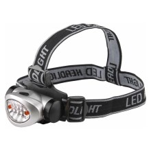 Extol - Светодиодный налобный фонарик LED/3xAAA черный/серебряный