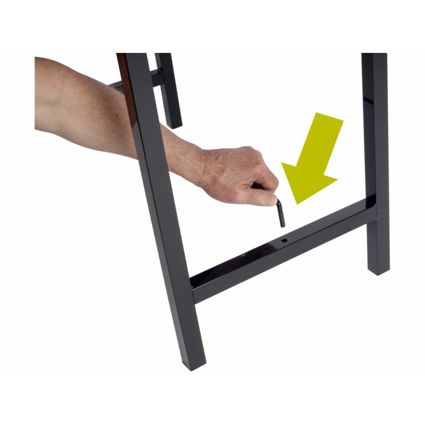 Extol - Складной рабочий стол 100x60 см коричневый/чёрный