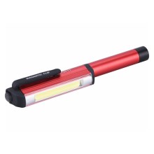 Extol - Олівець зі світлодіодним ліхтариком LED/3W/3xAAA червоний/чорний