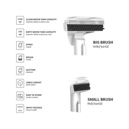 Экстрактор для чистки ковров 450 Вт/230 В IPX4