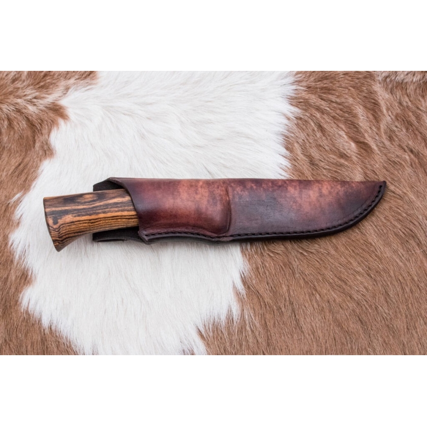 Ексклюзивний ніж з дамаської сталі 12 см бокоте/гебан (чорне дерево)