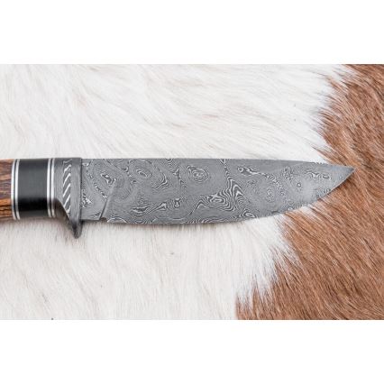 Ексклюзивний ніж з дамаської сталі 12 см бокоте/гебан (чорне дерево)