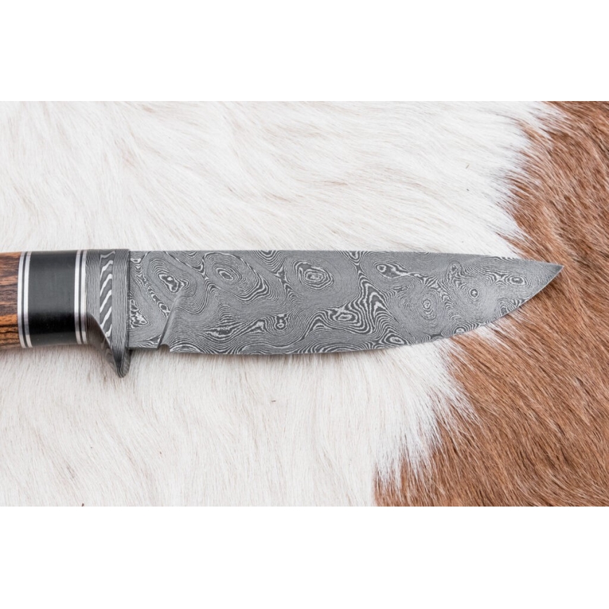 Ексклюзивний ніж з дамаської сталі 12 см бокоте/гебан (чорне дерево)