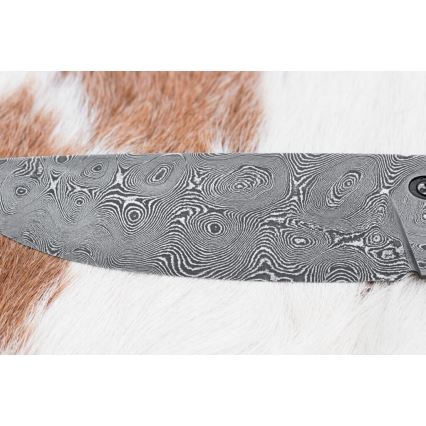 Ексклюзивний ніж з дамаської сталі 12 см бокоте/гебан (чорне дерево)