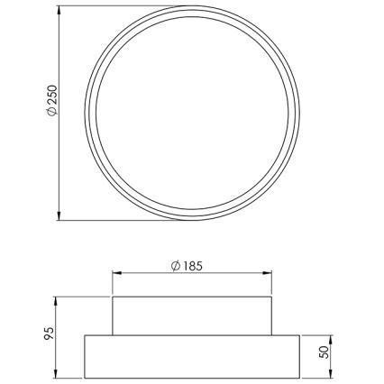 Fabas 3229/61/102 - Робоче світло HATTON 1xE27/42W/230V IP65