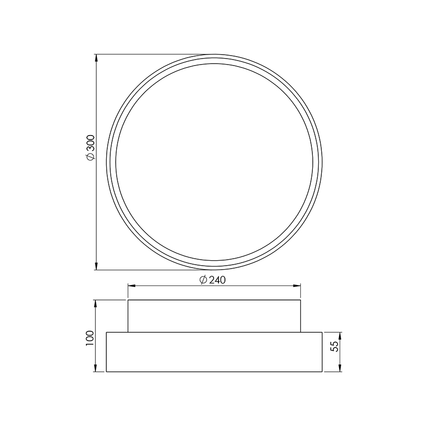 Fabas 3229/65/102 - Робоче світло HATTON 2xE27/30W/230V IP65