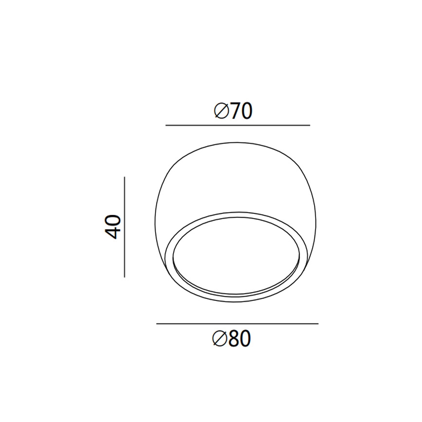 Fabas 3428/71/102 - LED точковий світильник VASTO LED/7W/230V