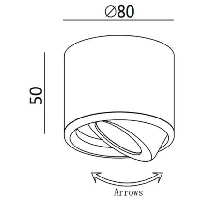 Fabas 3430/71/102 - LED точечный светильник ANZIO LED/6W/230V