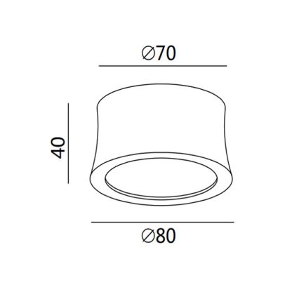 Fabas 3440/71/102 - Точковий світильник LED PONZA LED/7W/230V