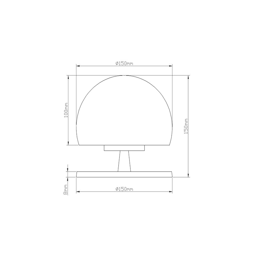 Fabas 3570-30-138 - Настільна LED лампа з регулюванням яскравості MORGANA 1XG9/3W/230V