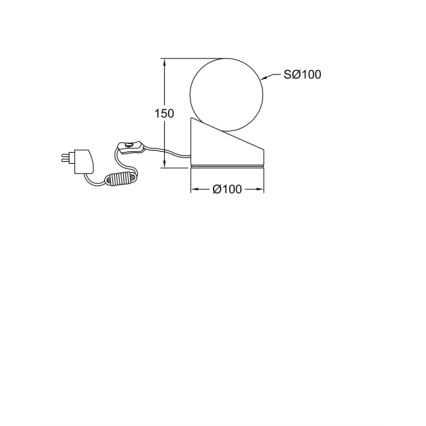 Fabas Luce 3360-30-102 - LED сенсорна регульована настільна лампа GRAVITY LED/5W/230V біла