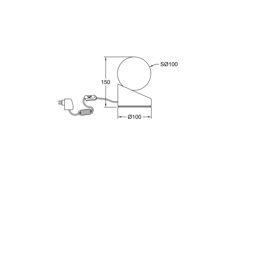 Fabas Luce 3360-30-102 - LED Сенсорна настільна лампа з регулюванням яскравості GRAVITY LED/5W/230V білий