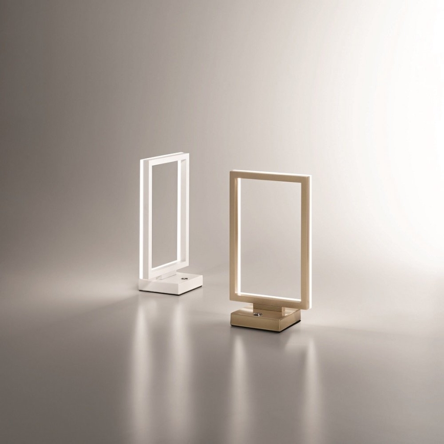 Fabas Luce 3394-30-102 - Светодиодная настольная лампа с регулированием яркости BARD LED/15W/230V белый