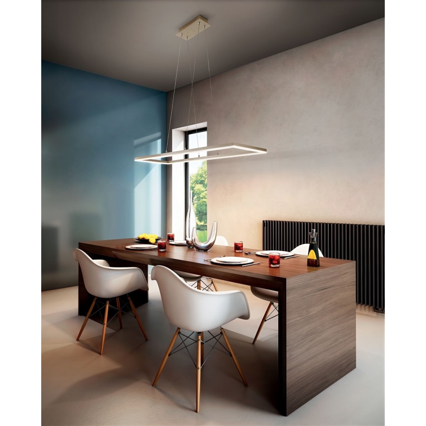 Fabas Luce 3394-45-225 - Светодиодная подвесная люстра с регулированием яркости BARD LED/52W/230V 3000K золотистый