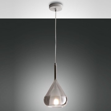 Fabas Luce 3481-40-126 - Подвесная люстра LILA 1xE27/40W/230V серый