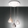 Fabas Luce 3481-47-297 - Подвесная люстра LILA 3xE27/40W/230V золотистый/серый/прозрачный
