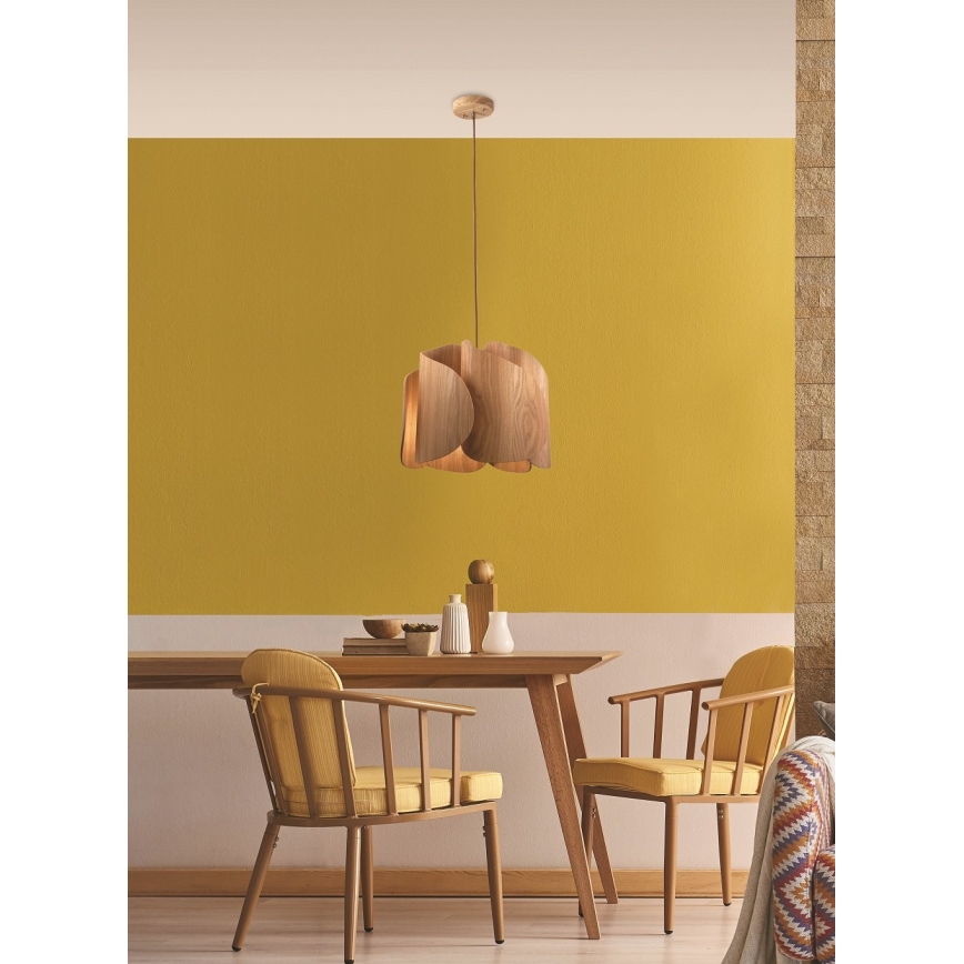 Fabas Luce 3672-40-132 - Подвесная люстра PEVERO 1xE27/40W/230V дерево