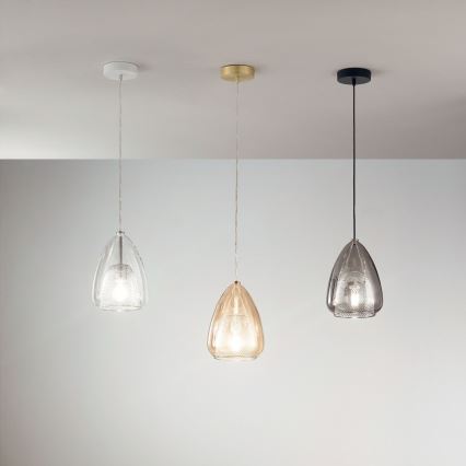 Fabas Luce 3673-40-125 - Подвесная люстра BRITTON 1xE27/40W/230V золотистый