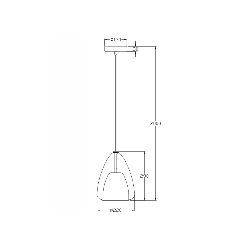 Fabas Luce 3673-40-125 - Подвесная люстра BRITTON 1xE27/40W/230V золотистый