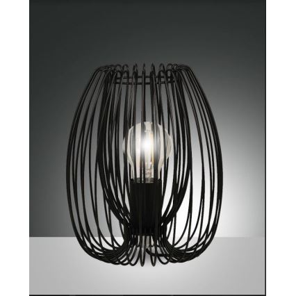 Fabas Luce 3677-34-101 - Настільна лампа CAMP 1xE27/40W/230V чорний
