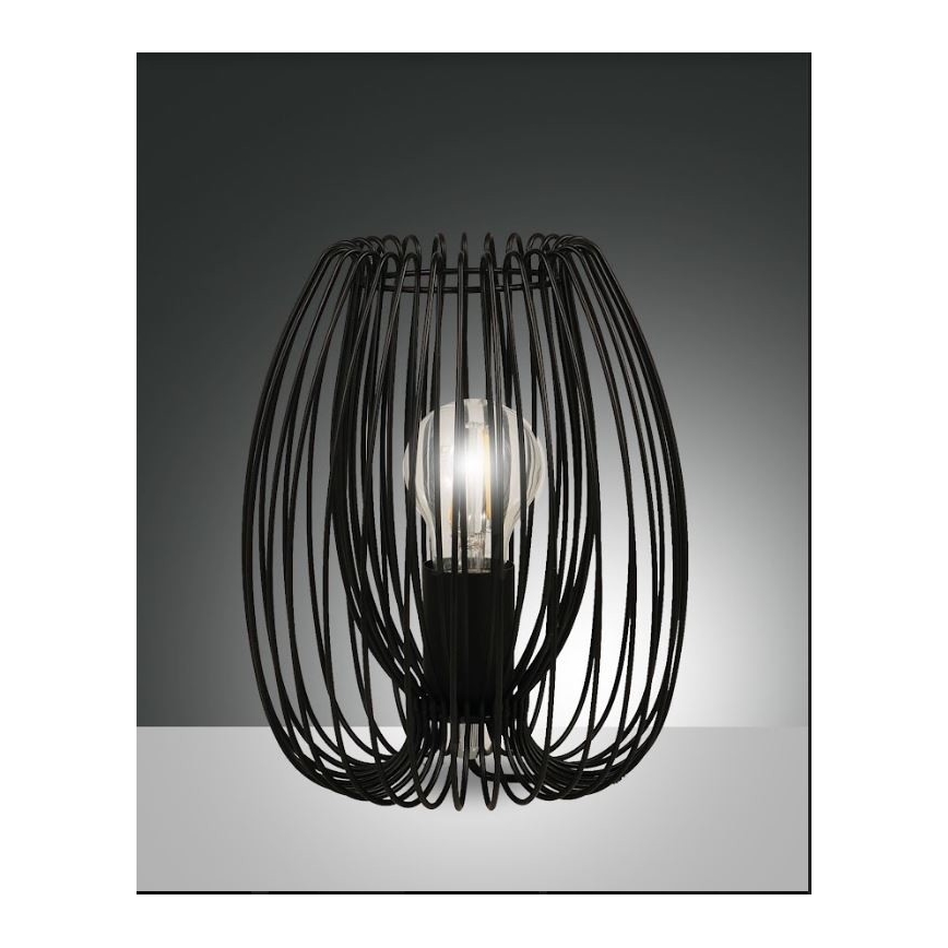 Fabas Luce 3677-34-101 - Настольная лампа CAMP 1xE27/40W/230V черная