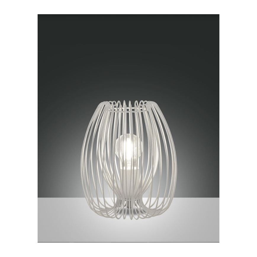 Fabas Luce 3677-34-102 - Настільна лампа CAMP 1xE27/40W/230V білий