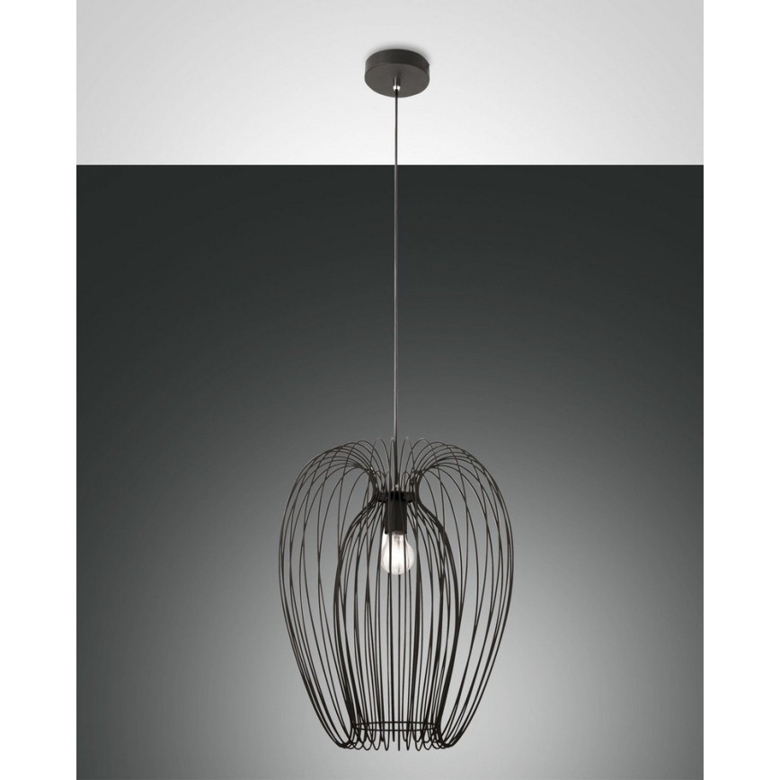 Fabas Luce 3677-45-101 - Люстра на тросе CAMP 1xE27/40W/230V черная