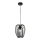 Fabas Luce 3677-45-101 - Підвісна люстра CAMP 1xE27/40W/230V чорний
