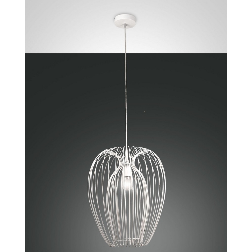 Fabas Luce 3677-45-102 - Підвісна люстра CAMP 1xE27/40W/230V білий