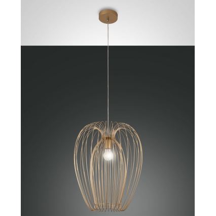 Fabas Luce 3677-45-225 - Люстра на тросе CAMP 1xE27/40W/230V золотая