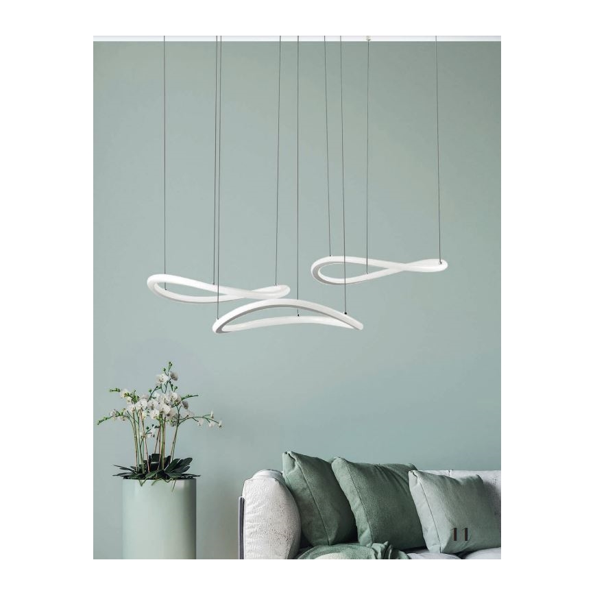 Fabas Luce 3711-47-102 - Світлодіодна підвісна люстра TIRRENO LED/50W/230V