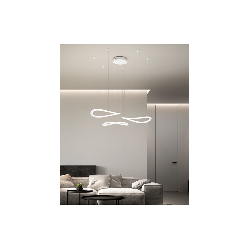 Fabas Luce 3711-47-102 - Світлодіодна підвісна люстра TIRRENO LED/50W/230V