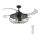 FANAWAY 212920 - Светодиодный потолочный вентилятор INDUSTRI 3xE27/4W/230V черный + дистанционное управление