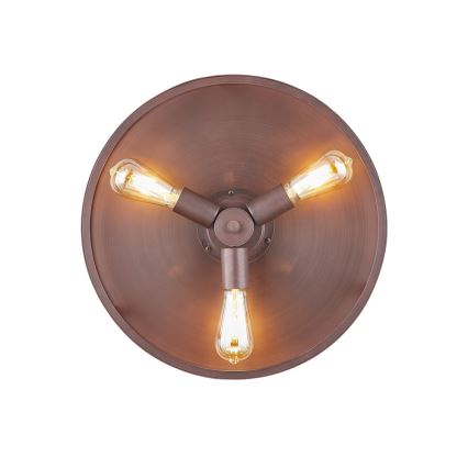 FANAWAY 212925 - Світлодіодний стельовий вентилятор CLASSIC 3xE27/4W/230V коричневий + пульт дистанційного керування