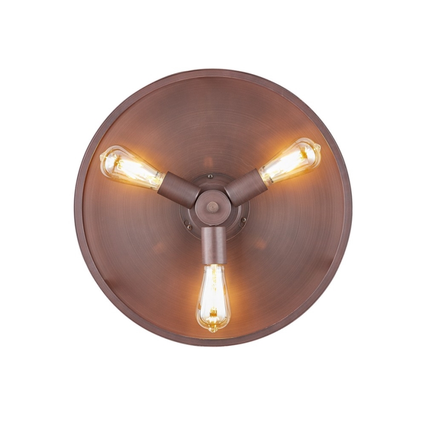 FANAWAY 212925 - Світлодіодний стельовий вентилятор CLASSIC 3xE27/4W/230V коричневий + пульт дистанційного керування