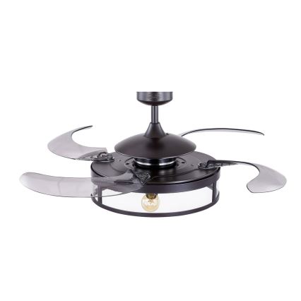 FANAWAY 212927 - Светодиодный потолочный вентилятор CLASSIC 3xE27/4W/230V черный + дистанционное управление
