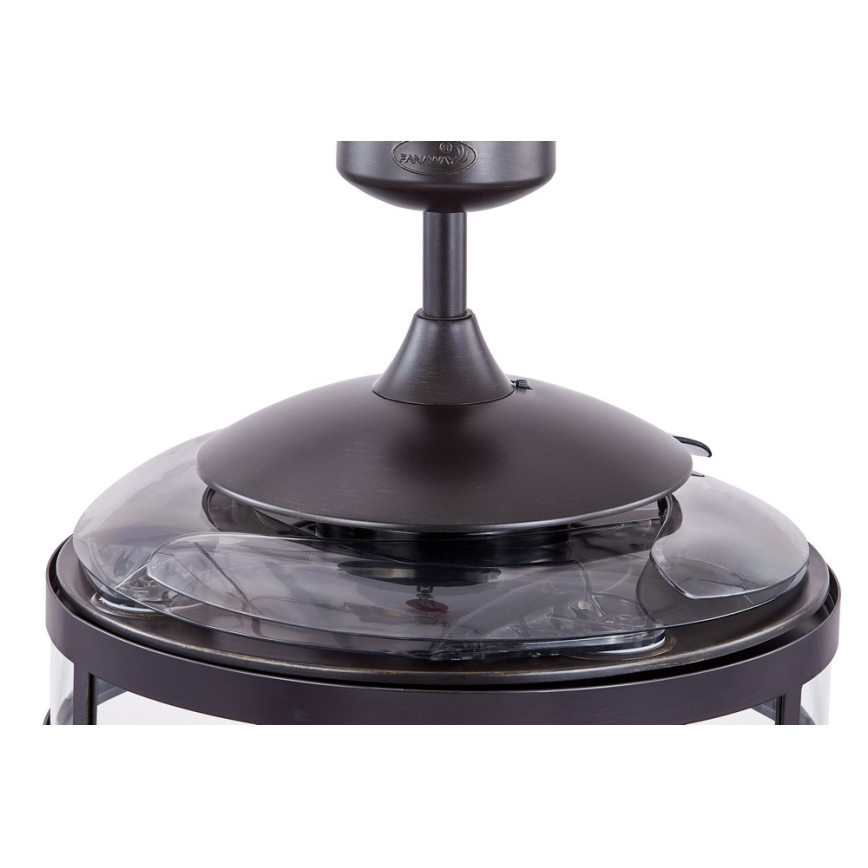 FANAWAY 212927 - Светодиодный потолочный вентилятор CLASSIC 3xE27/4W/230V черный + дистанционное управление