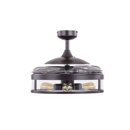 FANAWAY 212927 - Светодиодный потолочный вентилятор CLASSIC 3xE27/4W/230V черный + дистанционное управление