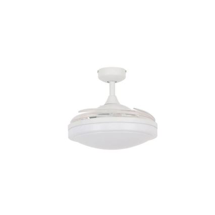 FANAWAY 212980 - Стельовий вентилятор EVORA 2xE27/15W/230V білий + пульт дистанційного керування