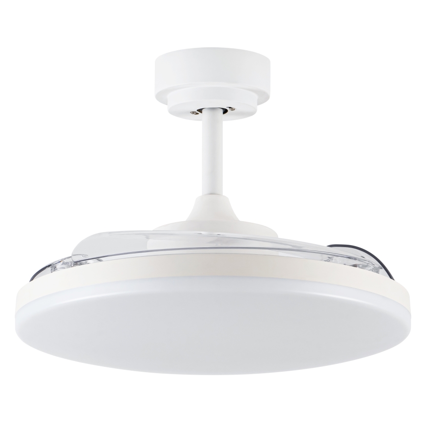 FANAWAY 21612949 - Светодиодный потолочный вентилятор с регулированием яркости STROLL LED/30W/230V 2700/3500/5000K диаметр 106 см белый/прозрачный + дистанционное управление