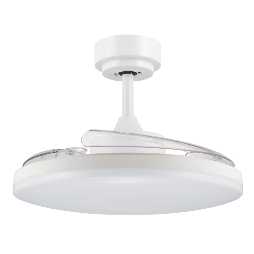 FANAWAY 21612949 - Светодиодный потолочный вентилятор с регулированием яркости STROLL LED/30W/230V 2700/3500/5000K диаметр 106 см белый/прозрачный + дистанционное управление